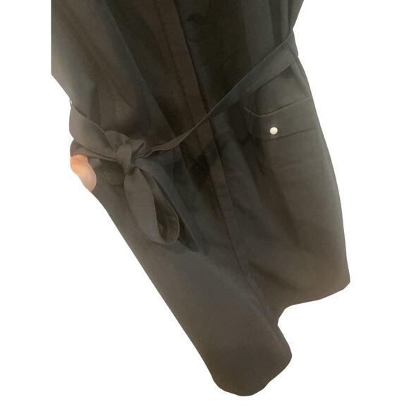 Talbots Womens Shirt Dress Size 14 Black Old Money Business Casual Office NEW - Picture 7 of 10